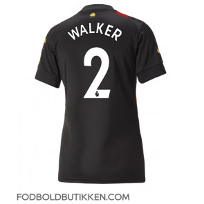Manchester City Kyle Walker #2 Udebanetrøje Dame 2022-23 Kortærmet